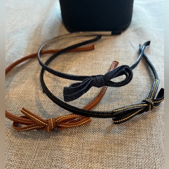 Set of Three Thin Bow Headbands - Picture 2 of 2